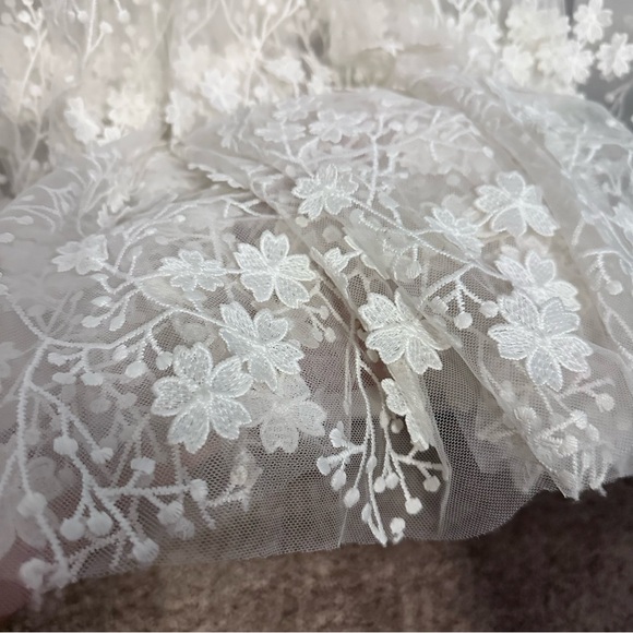 Altar'd State Evangeline floral maxi dress ivory size XS - Picture 3 of 16